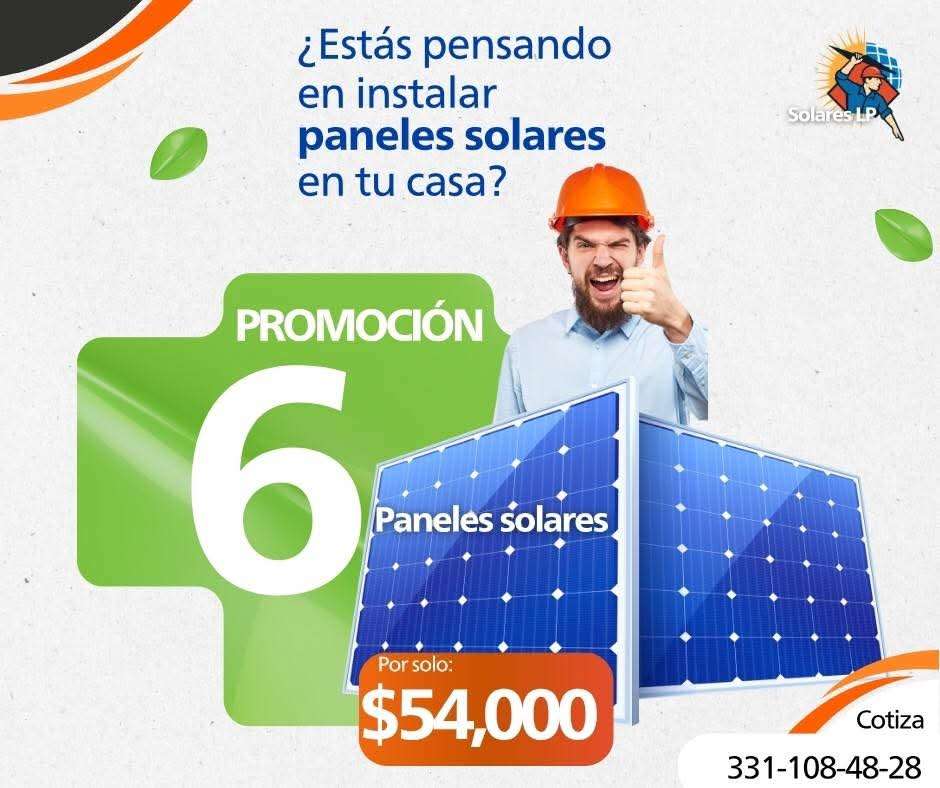 Promoción 6 paneles solares